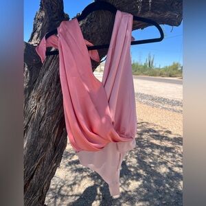 *NWT* Pink Lily Strut&Bolt Bodysuit, No Show Bottom, M
